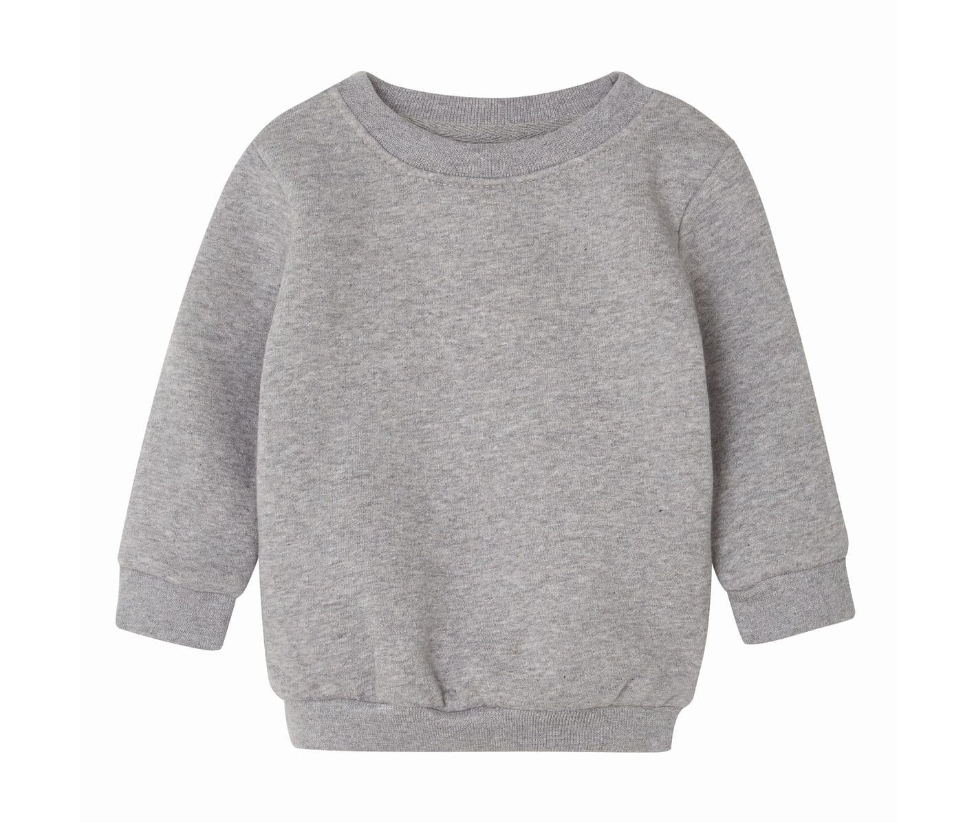 BABY ESSENTIAL SWEATSHIRT coloris Gris chiné