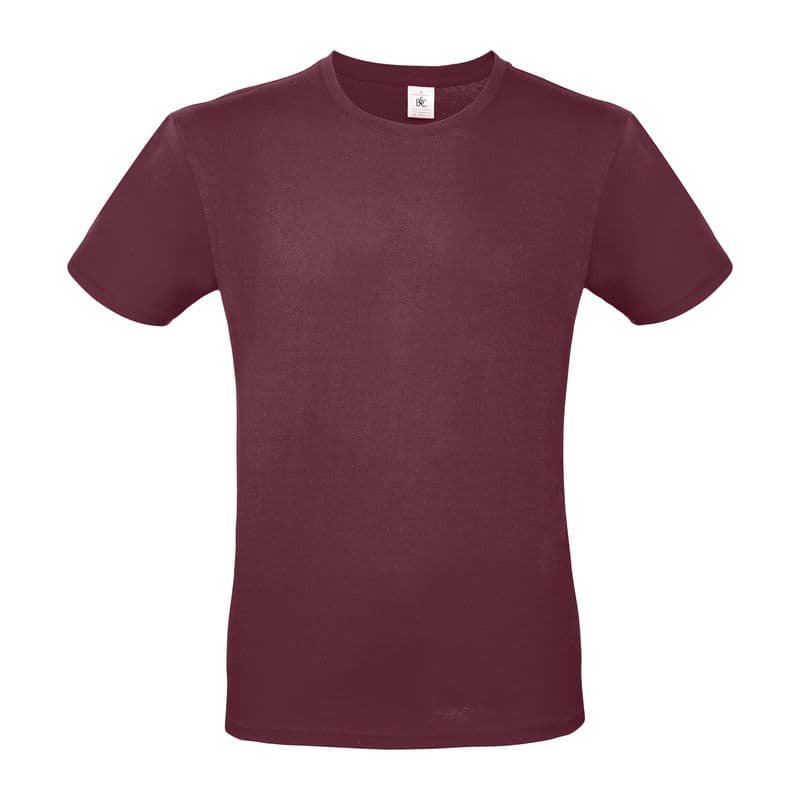 B&C #E150 UNISEX T-SHIRT coloris Bordeaux