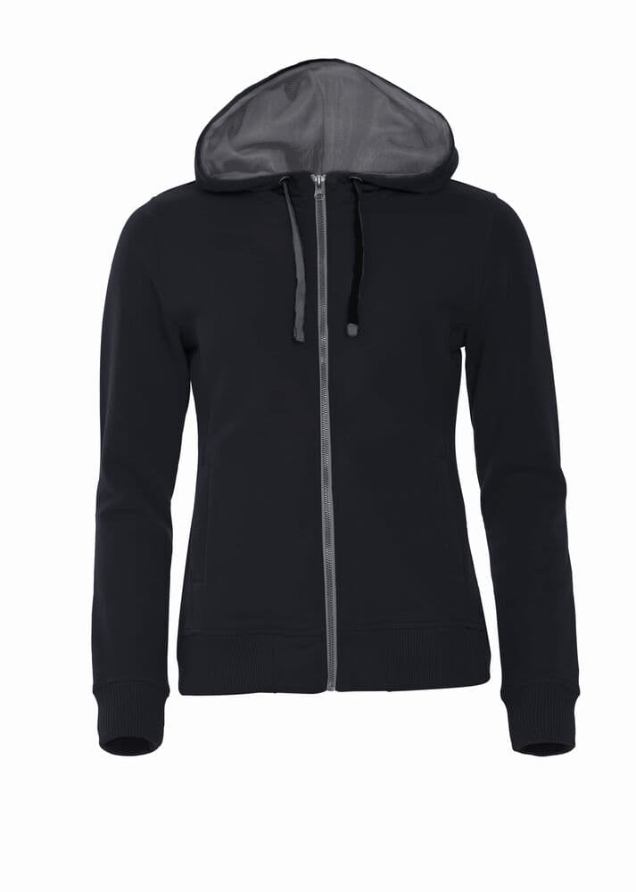 Clique Classic Hoody Full Zip Women coloris Noir