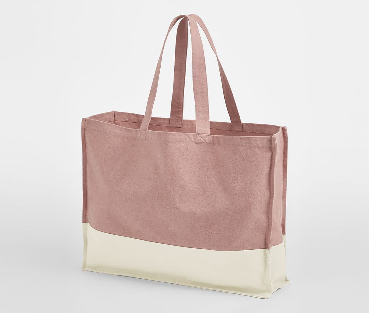 EARTHAWARE® ORGANIC CONTRAST SHOPPER coloris Rose / Naturel