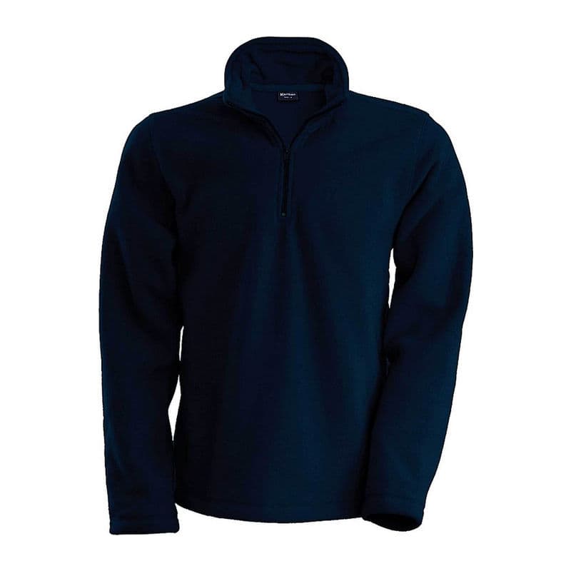 ENZO - ZIP NECK MICROFLEECE JACKET coloris Marine