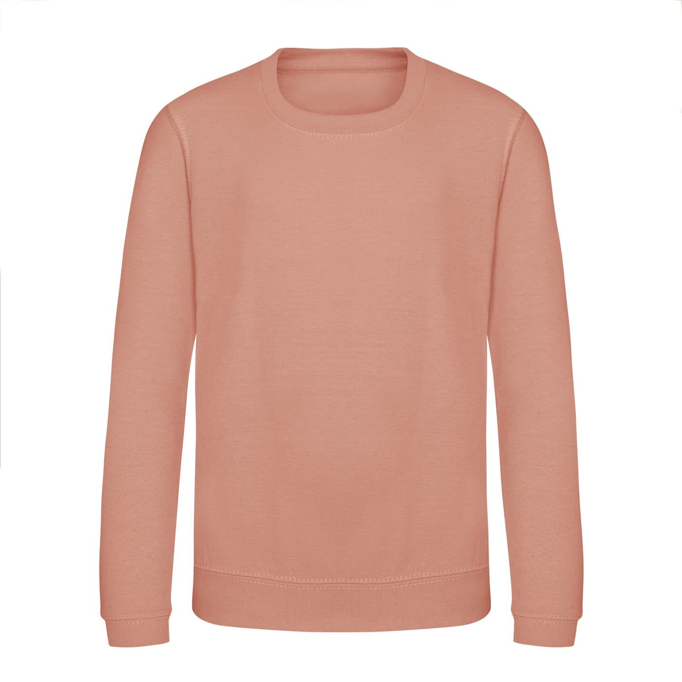 KIDS AWDIS SWEAT coloris Rose poudré