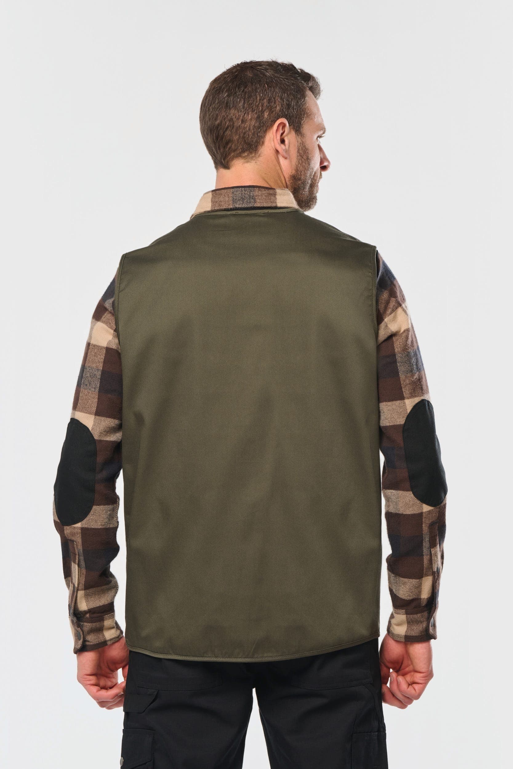 Gilet polycoton multipoches doublé unisexe en situation