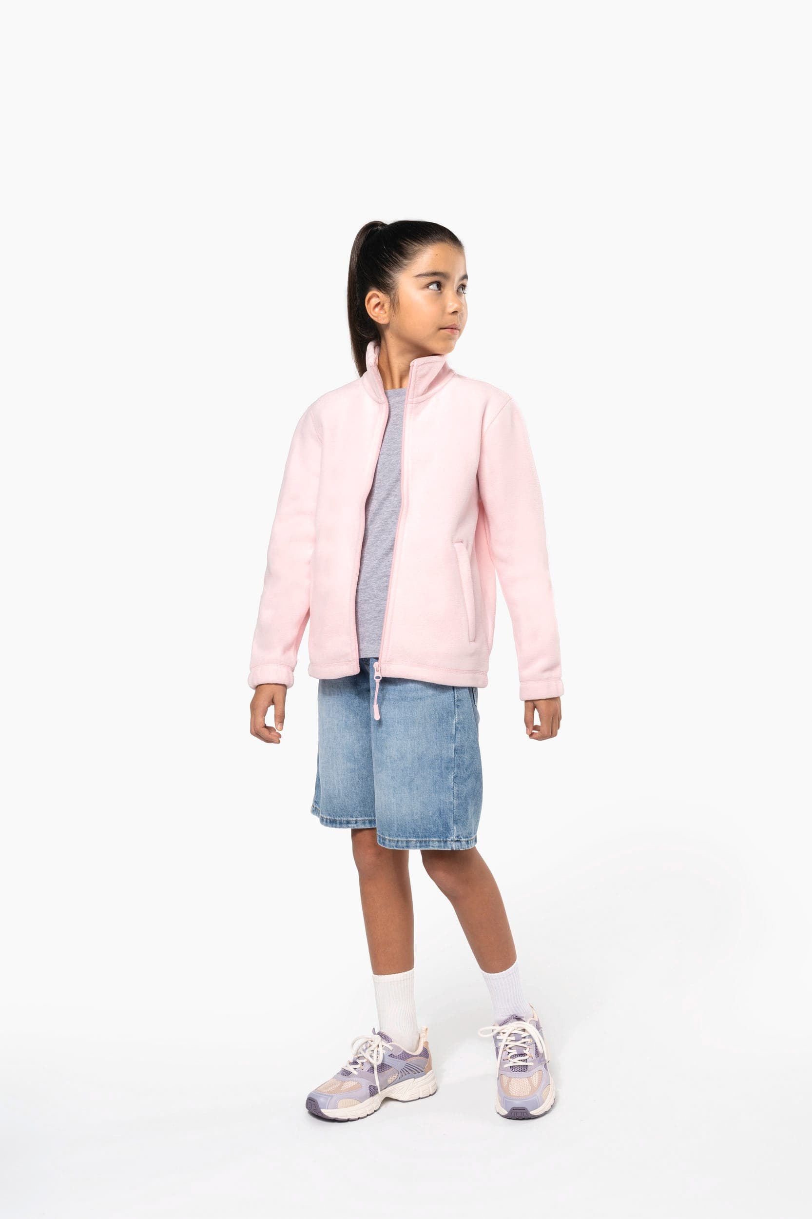 Veste micropolaire zippée enfant en situation