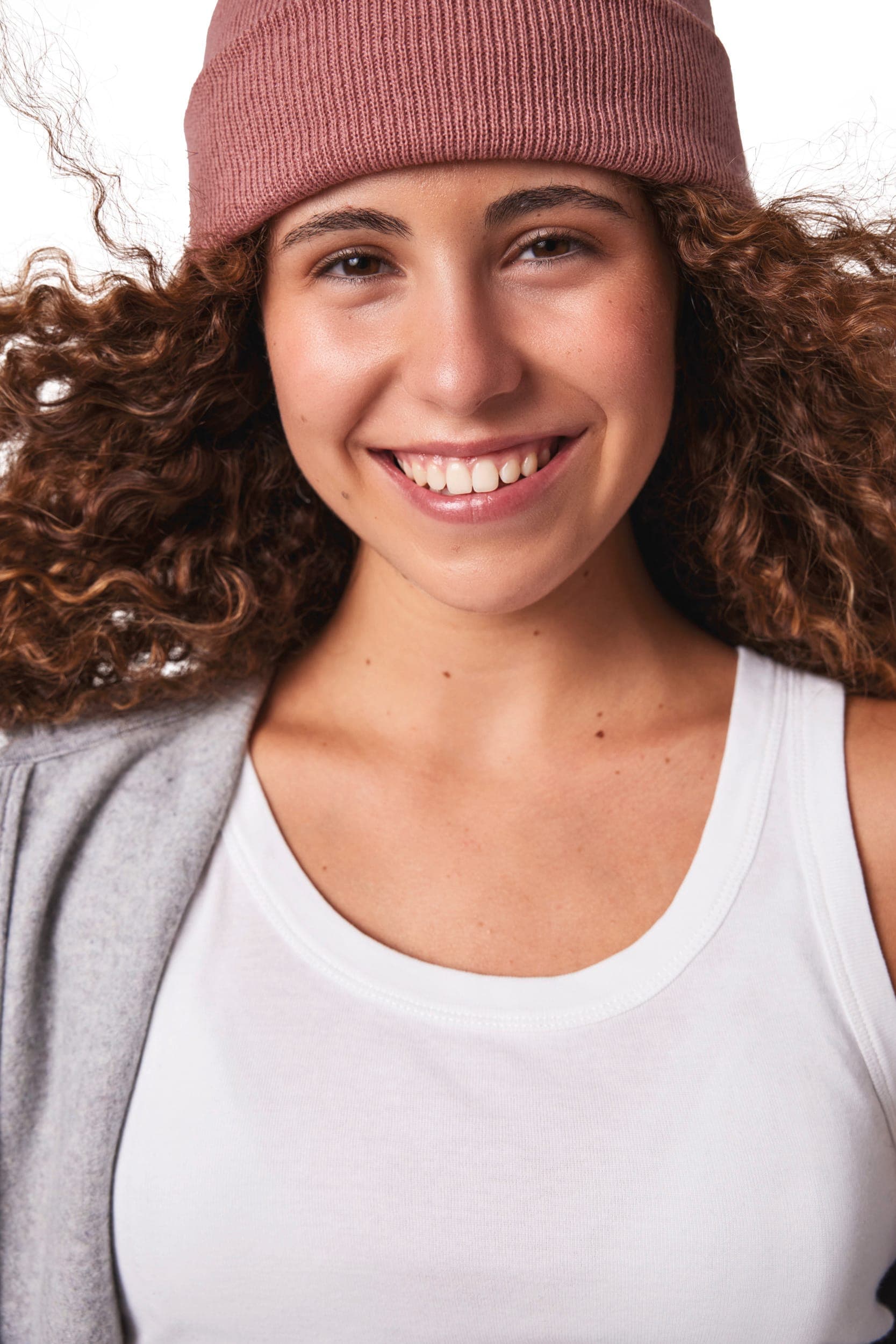 Bonnet tricoté en situation