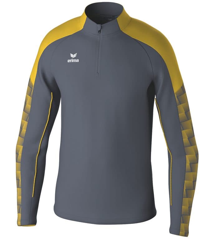 Sweat d'entraînement EVO STAR coloris Gris ardoise / Jaune