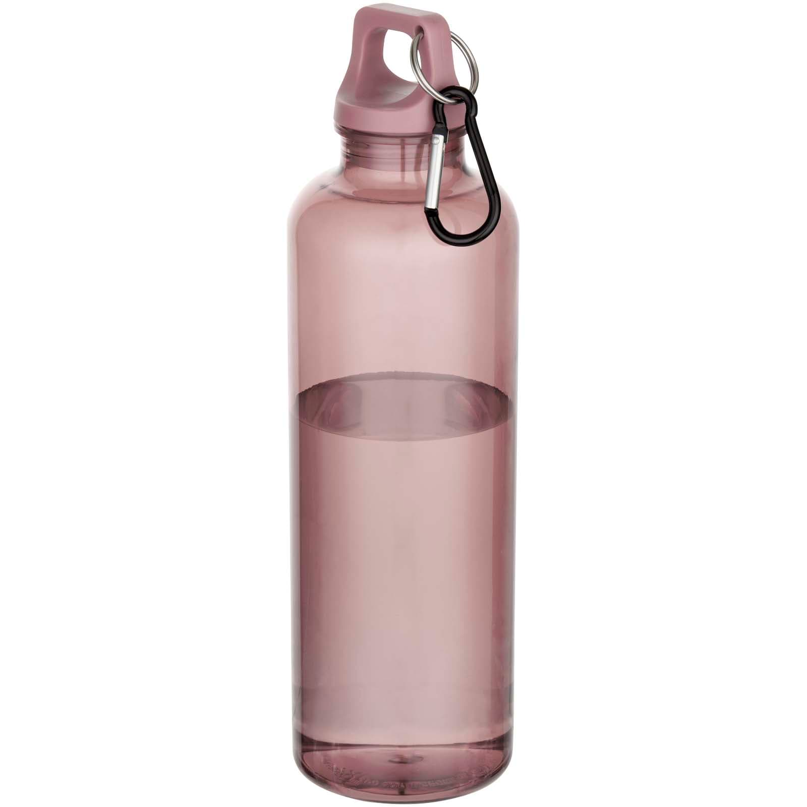 Bouteille d’eau Oregon de 750 ml en plastique recyclé certifié RCS avec mousqueton