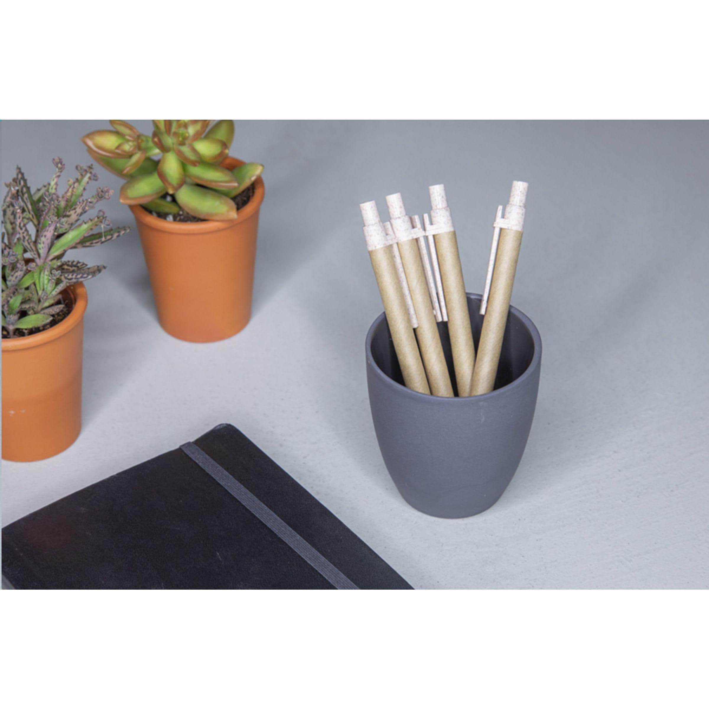 Stylo à bille Paper Wheatstraw en paille de blé en situation