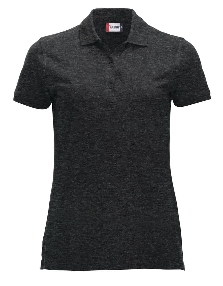 Clique Classic Marion S/S Polo coloris Anthracite chiné