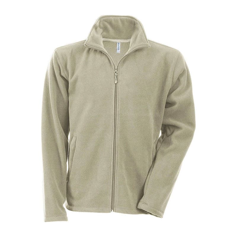 FALCO - FULL ZIP MICROFLEECE JACKET coloris Beige