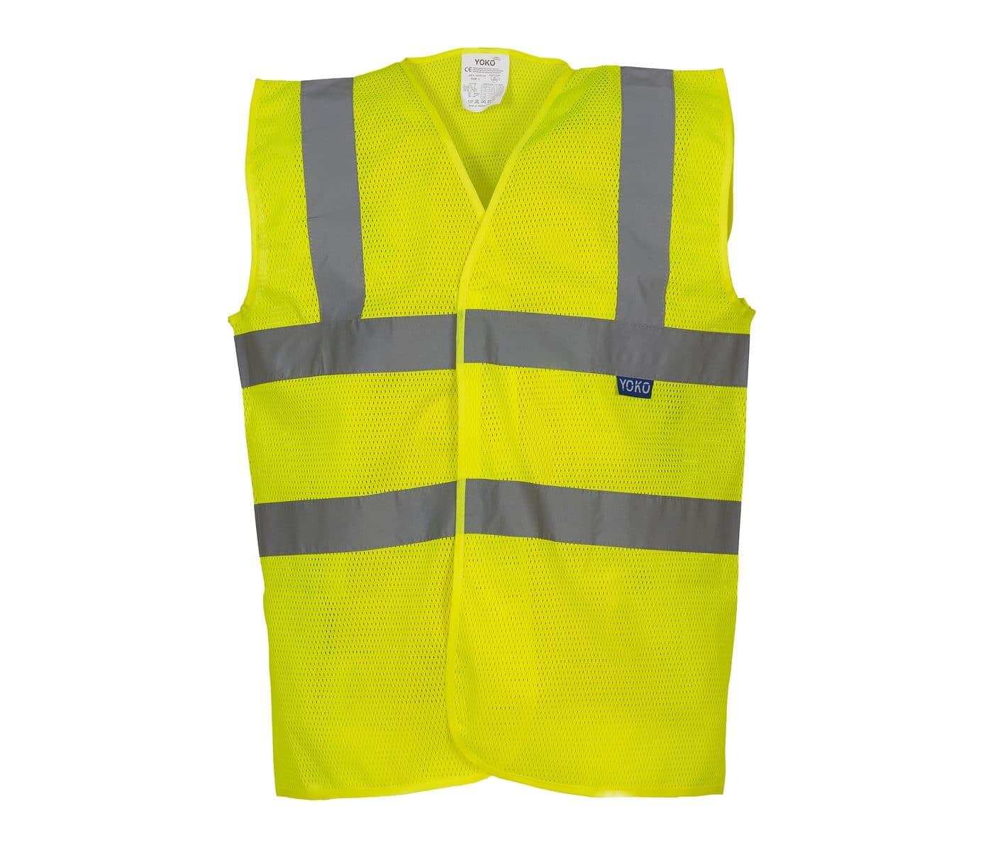 TOP COOL OPEN MESH 2 BAND AND BRACES WAISTCOAT coloris Jaune haute visibilité