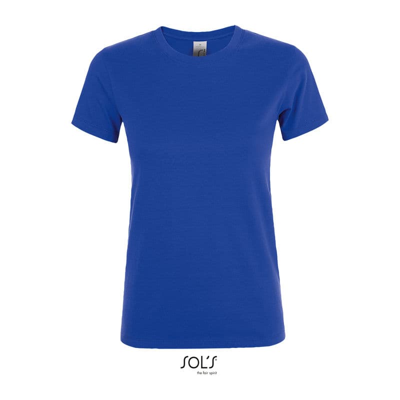 SOL'S REGENT WOMEN - ROUND COLLAR T-SHIRT coloris Bleu roi