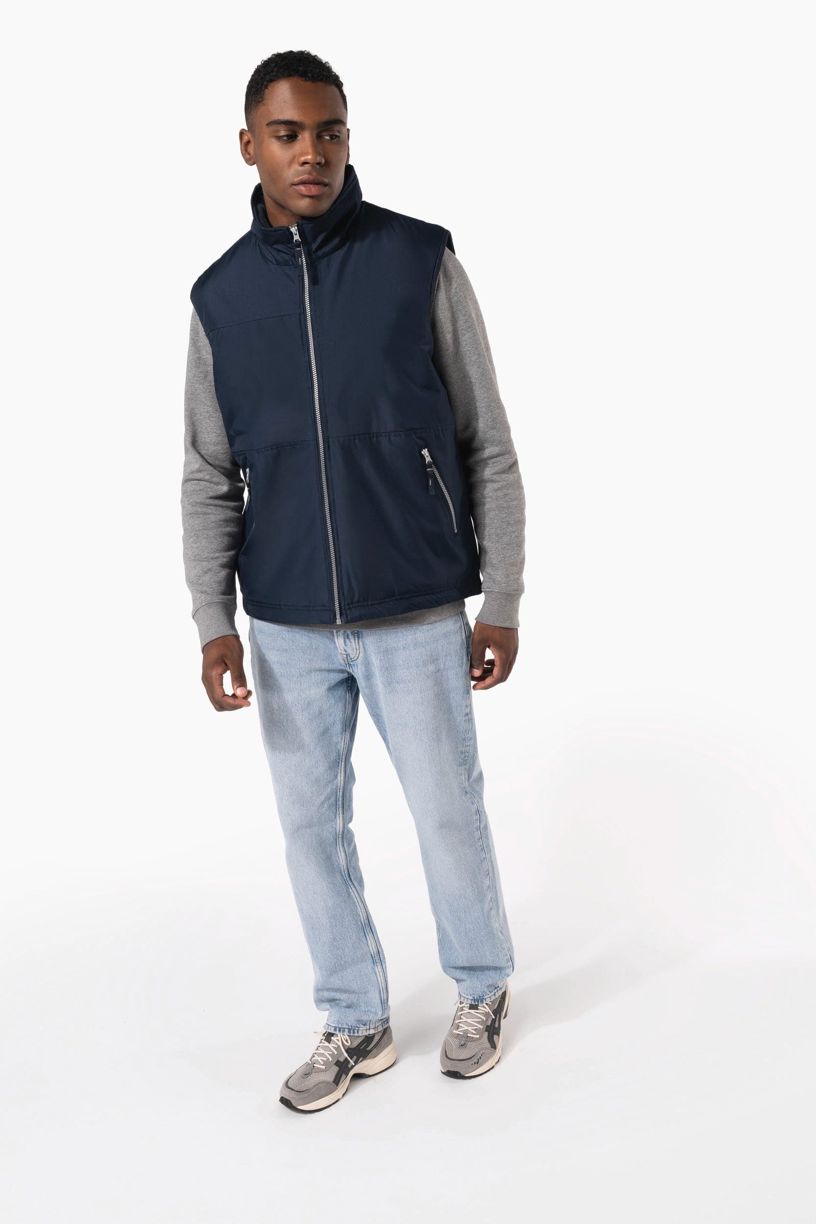 Bodywarmer doublé polaire homme en situation