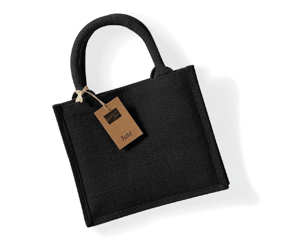 JUTE MINI GIFT BAG coloris Noir / Noir