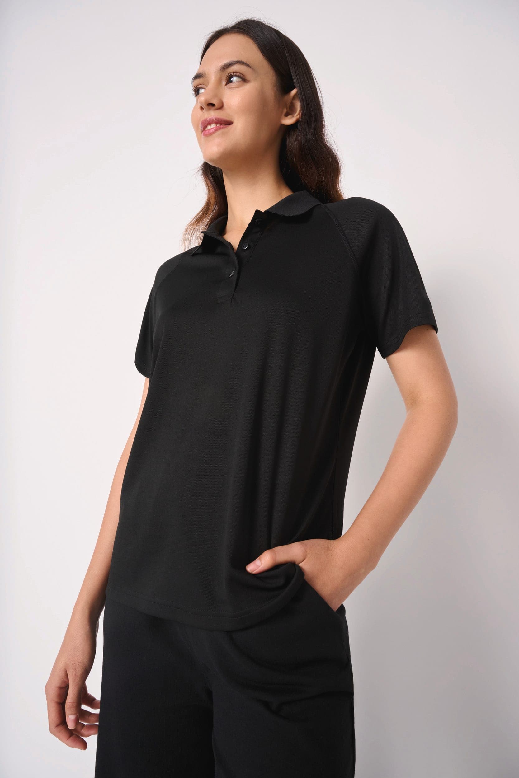 Polo sport femme en situation