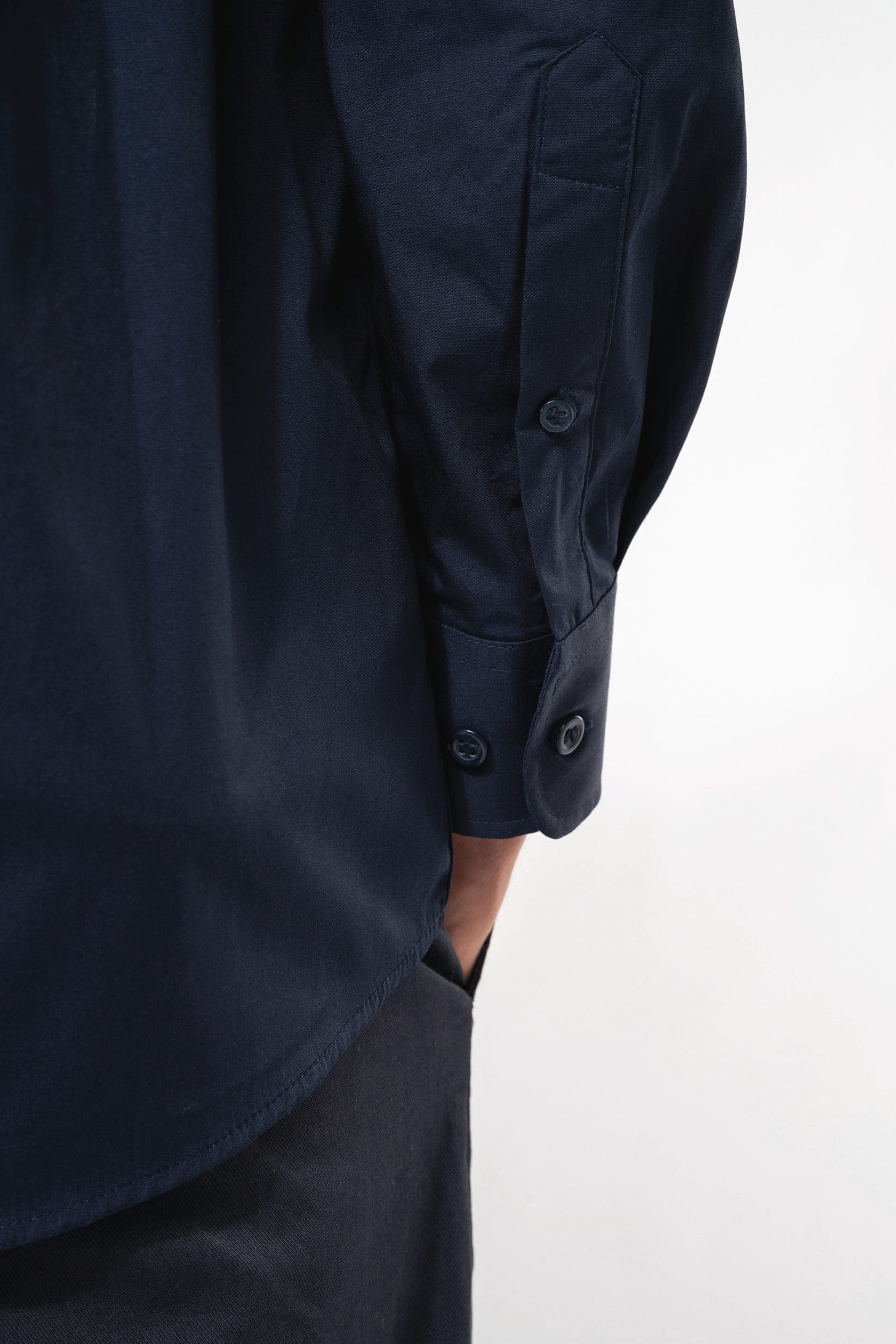 Chemise popeline manches longues homme en situation