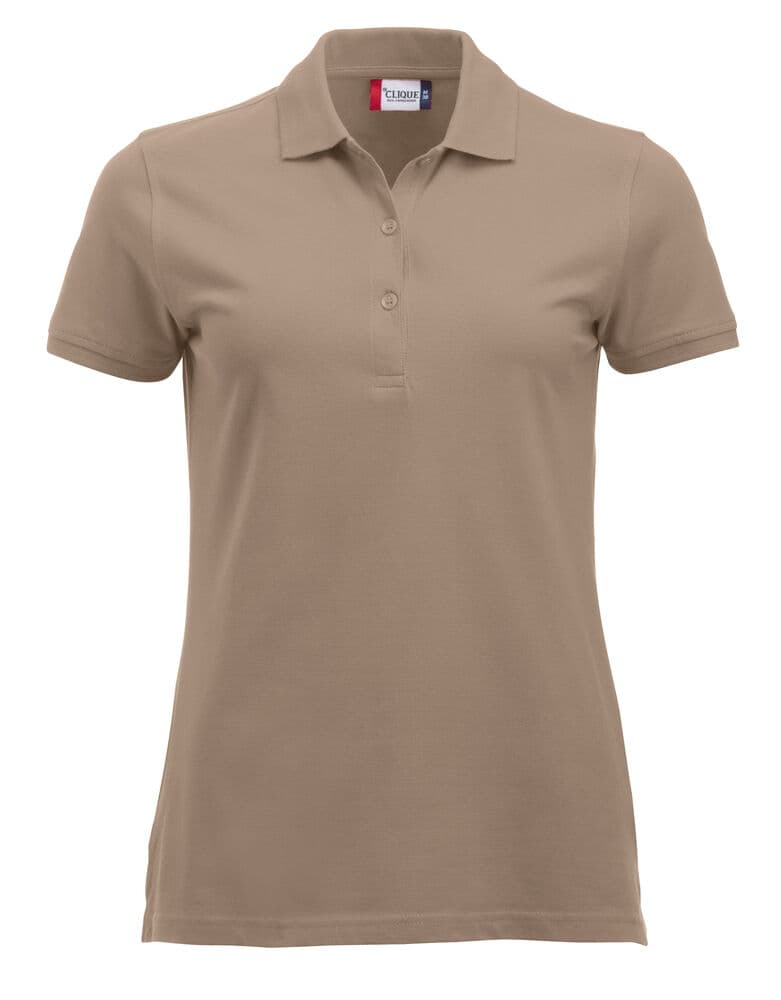 Clique Classic Marion S/S Polo coloris Latte Caffe