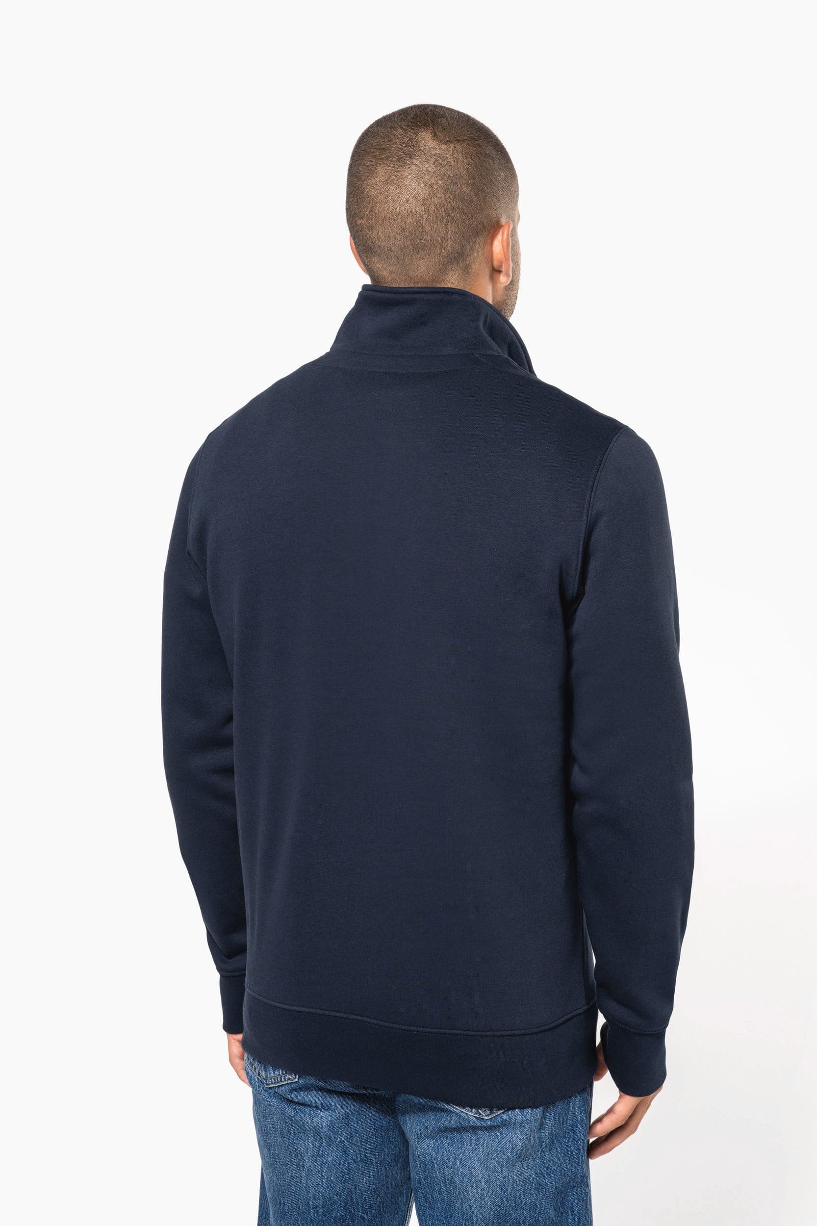 Sweat-shirt col zippé homme en situation