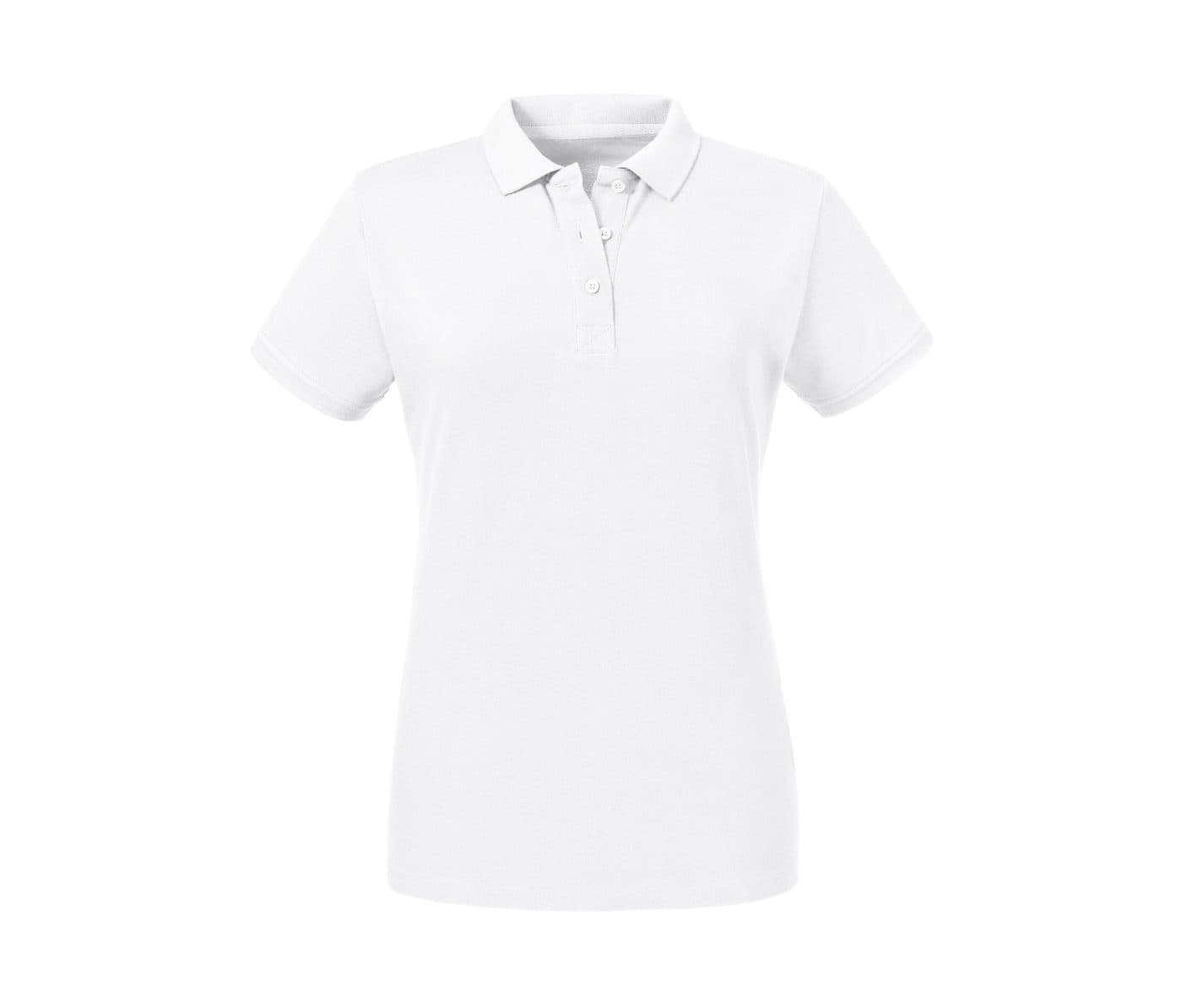 LADIES' PURE ORGANIC POLO coloris Blanc
