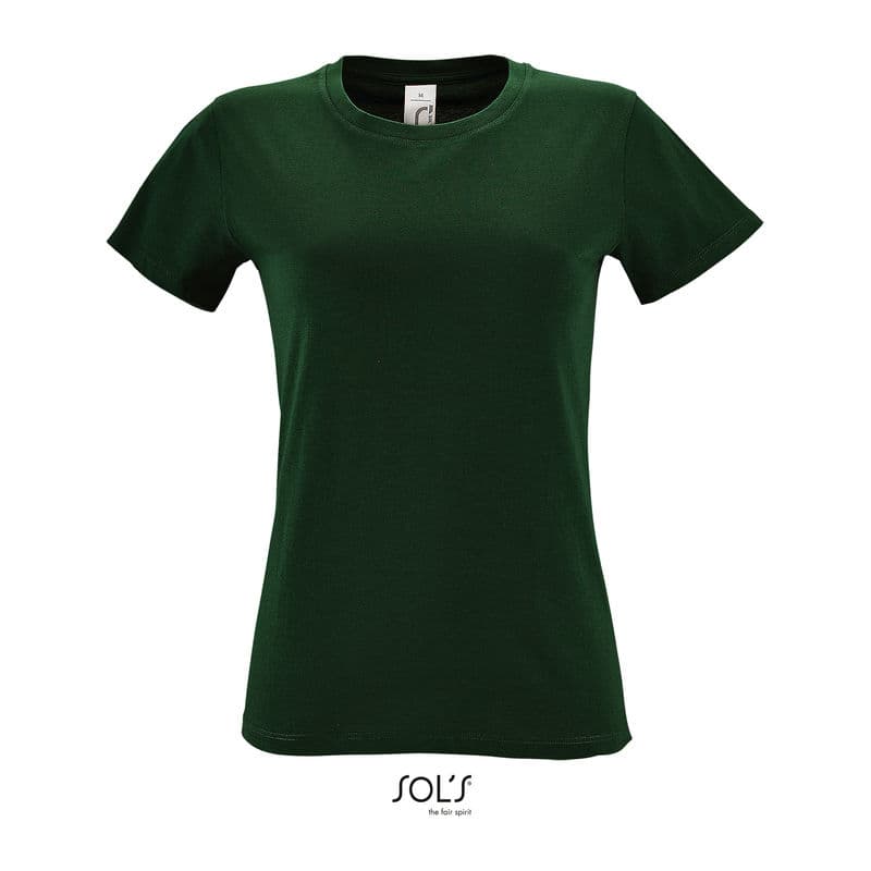 SOL'S REGENT WOMEN - ROUND COLLAR T-SHIRT coloris Vert bouteille