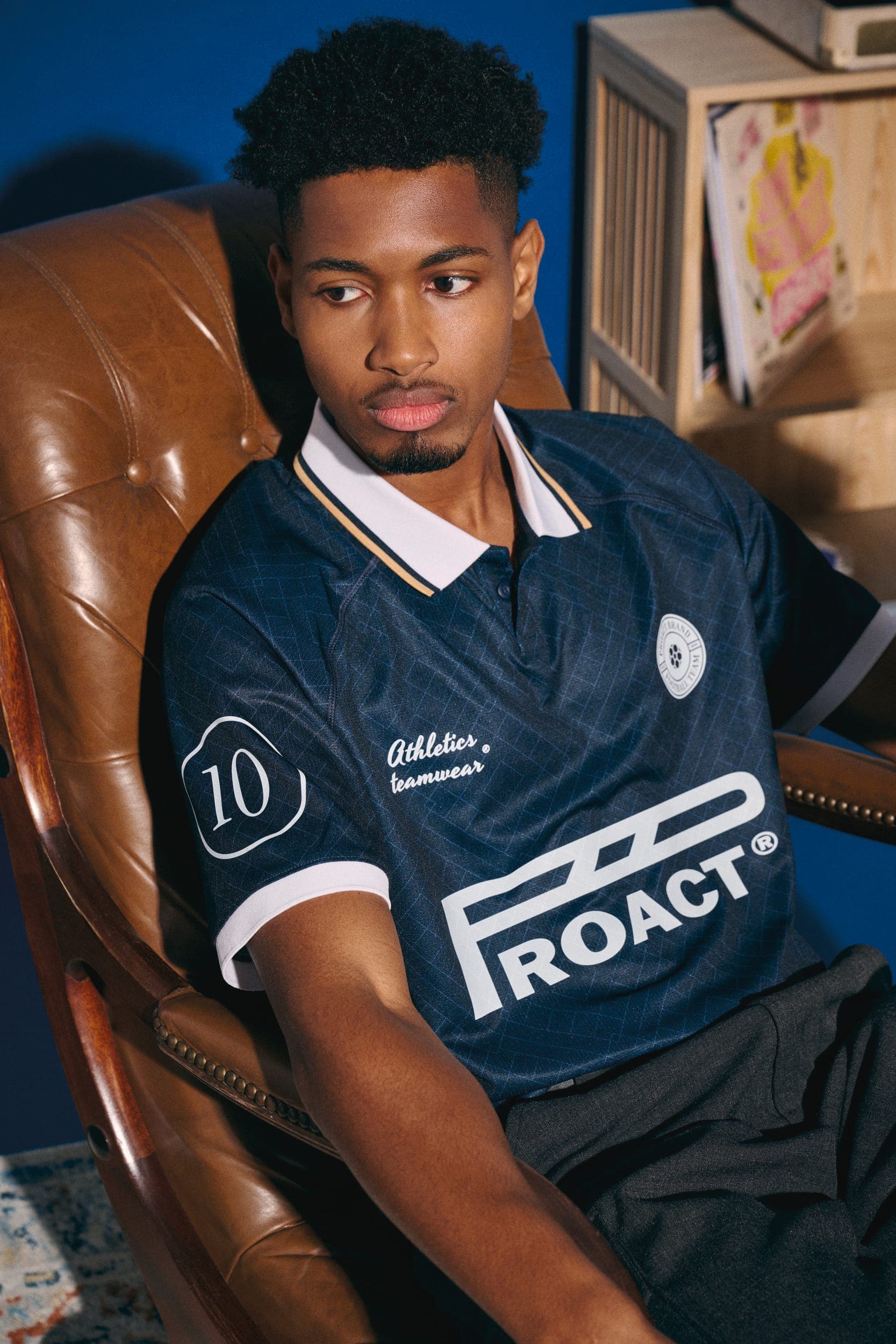 Maillot lifestyle à col polo unisexe en situation