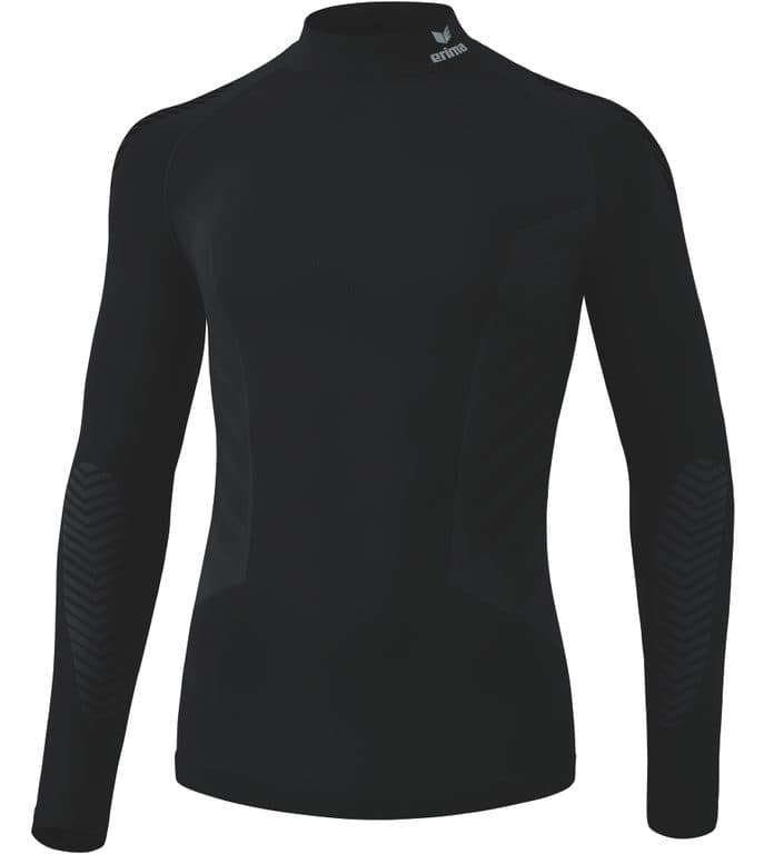 LONGSLEEVE AVEC COL MONTANT ATHLETIC coloris Noir