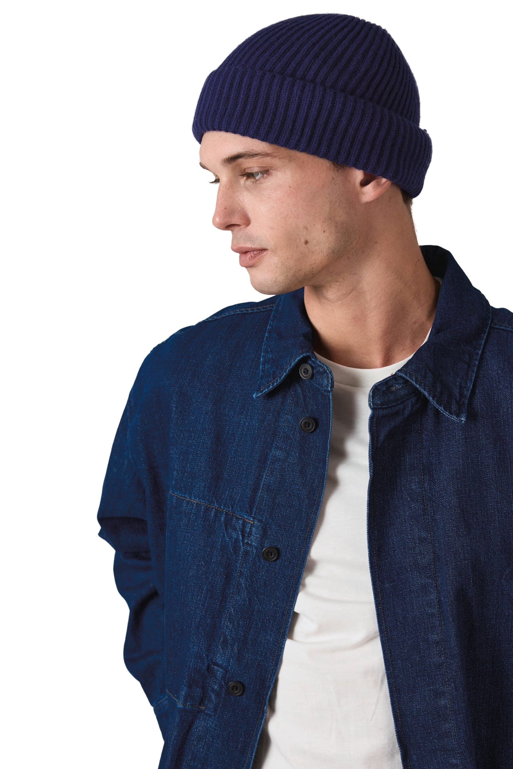Bonnet en maille avec revers - K-up Gold Label en situation