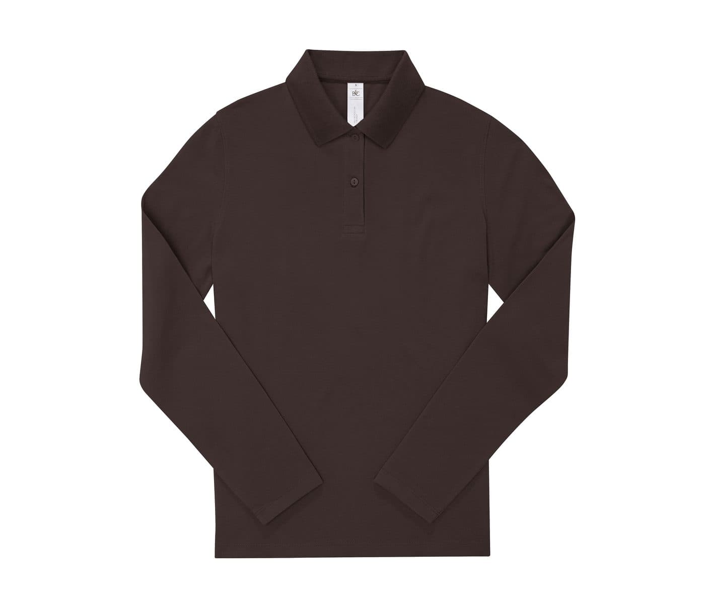 B&C MY POLO 180 LSL/WOMEN coloris Café torréfié
