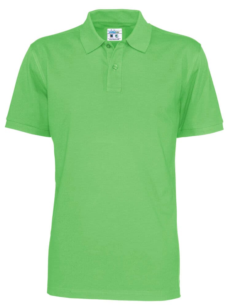 POLO PIQUE HOMME - CERTIFIÉ GOTS coloris Vert