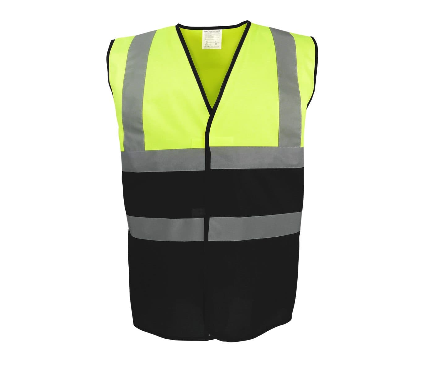 HI-VIS TWO-TONE WAISTCOAT coloris Jaune haute visibilité / Noir