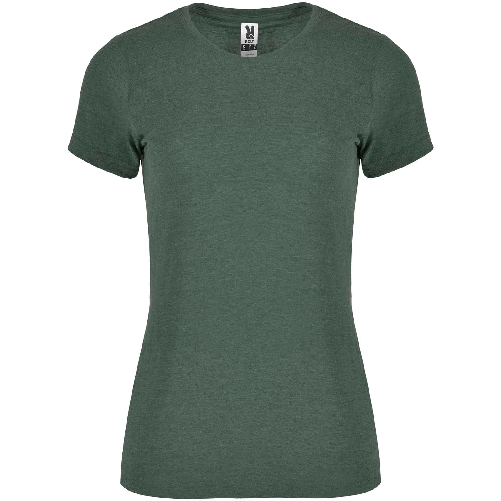 T-shirt de 150 g/m² Fox à manches courtes pour femme coloris Mélange vert bouteille