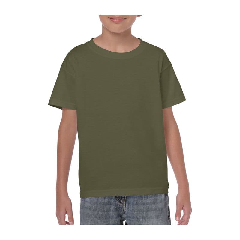 HEAVY COTTON YOUTH T-SHIRT coloris Vert militaire