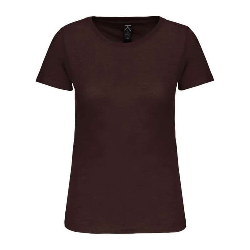 Ladies' Bio150Ic Crew Neck T-Shirt coloris Chocolat