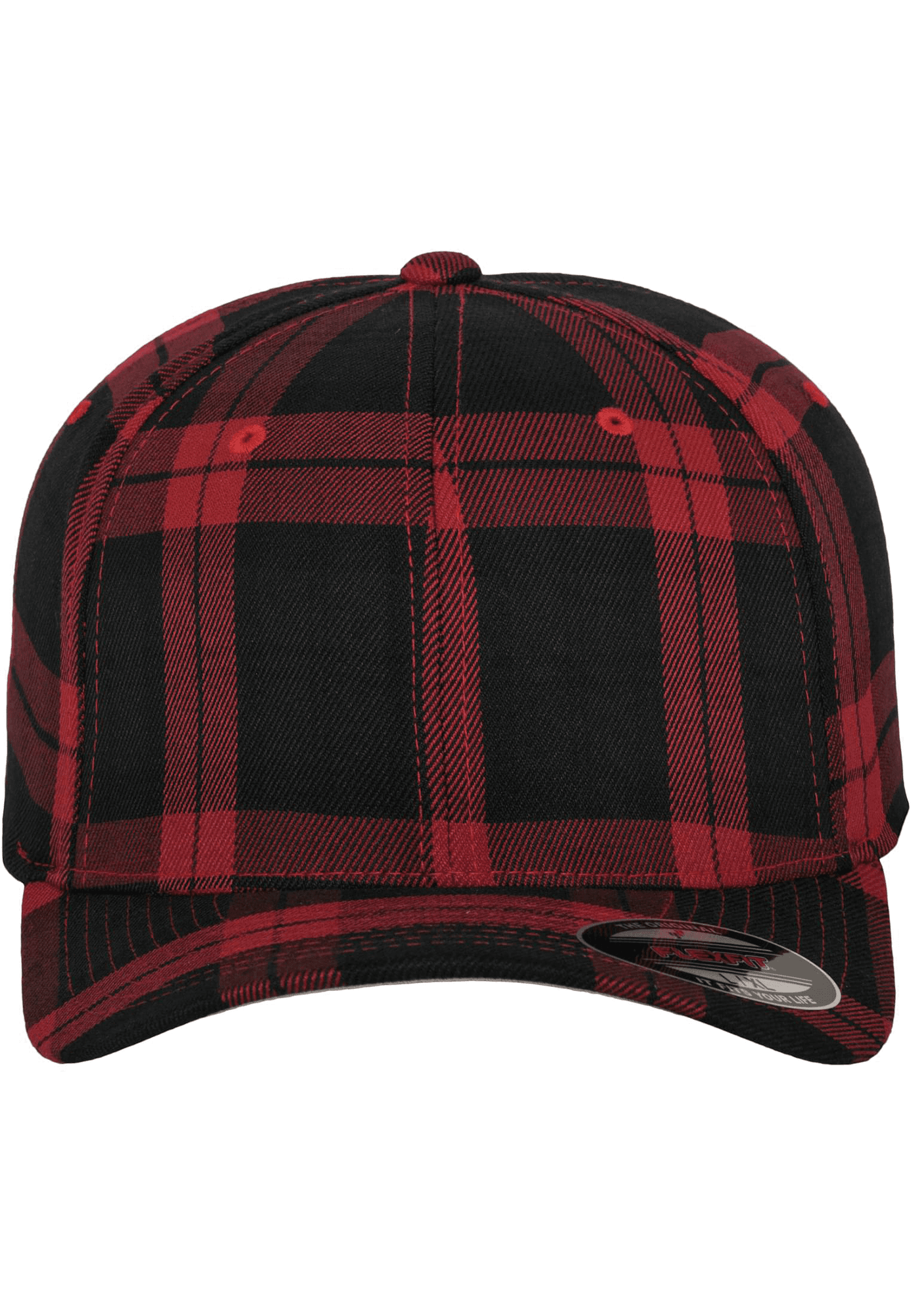 Casquette Tartan Plaid coloris Noir / Rouge