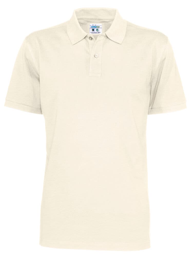 POLO PIQUE HOMME - CERTIFIÉ GOTS coloris Écru