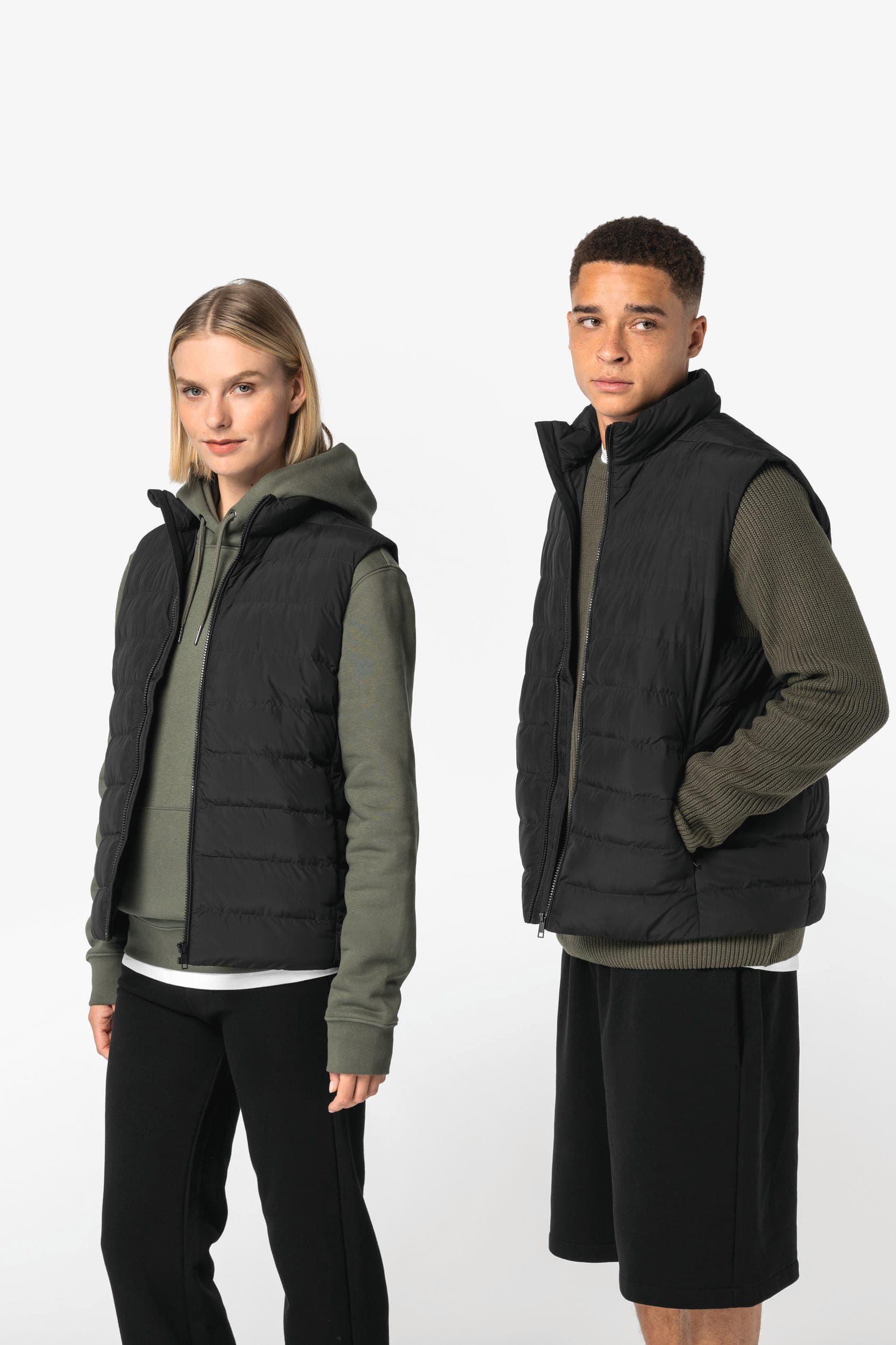 Bodywarmer écoresponsable matelassé homme en situation