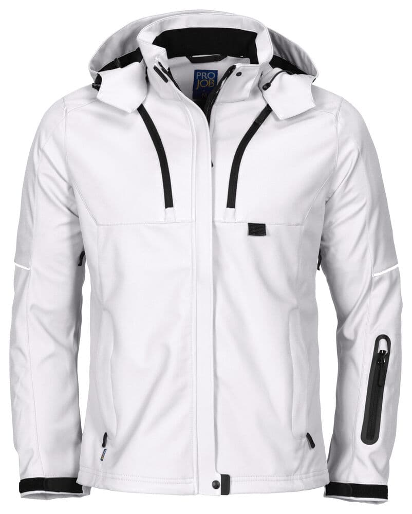3412 VESTE SOFTSHELL FEMME coloris Blanc