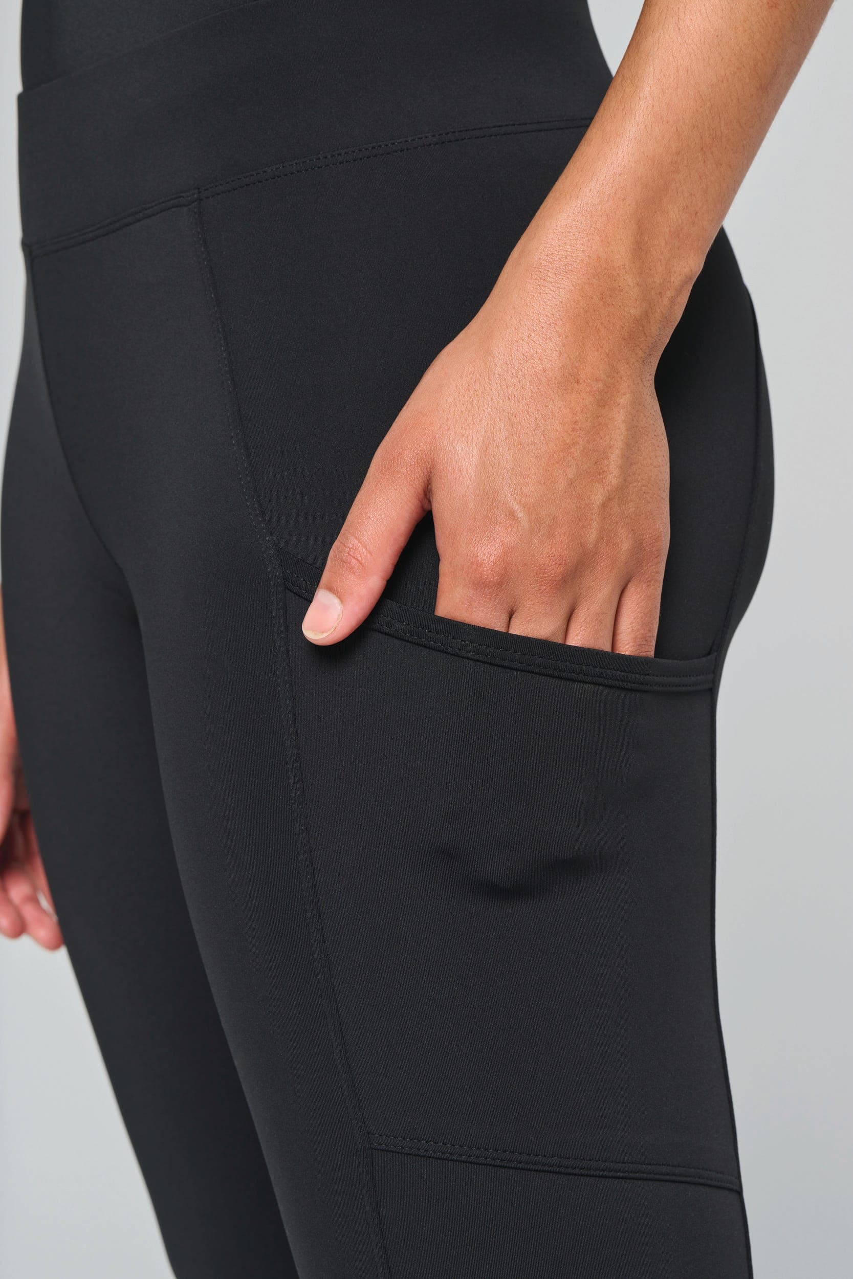 Legging de padel bicolore femme en situation
