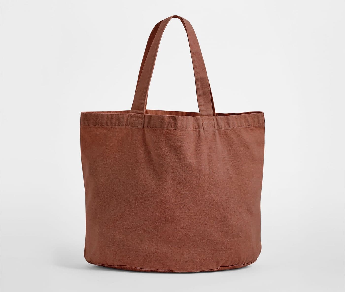 GARMENT DYED SHOPPER coloris Orange vintage rouille