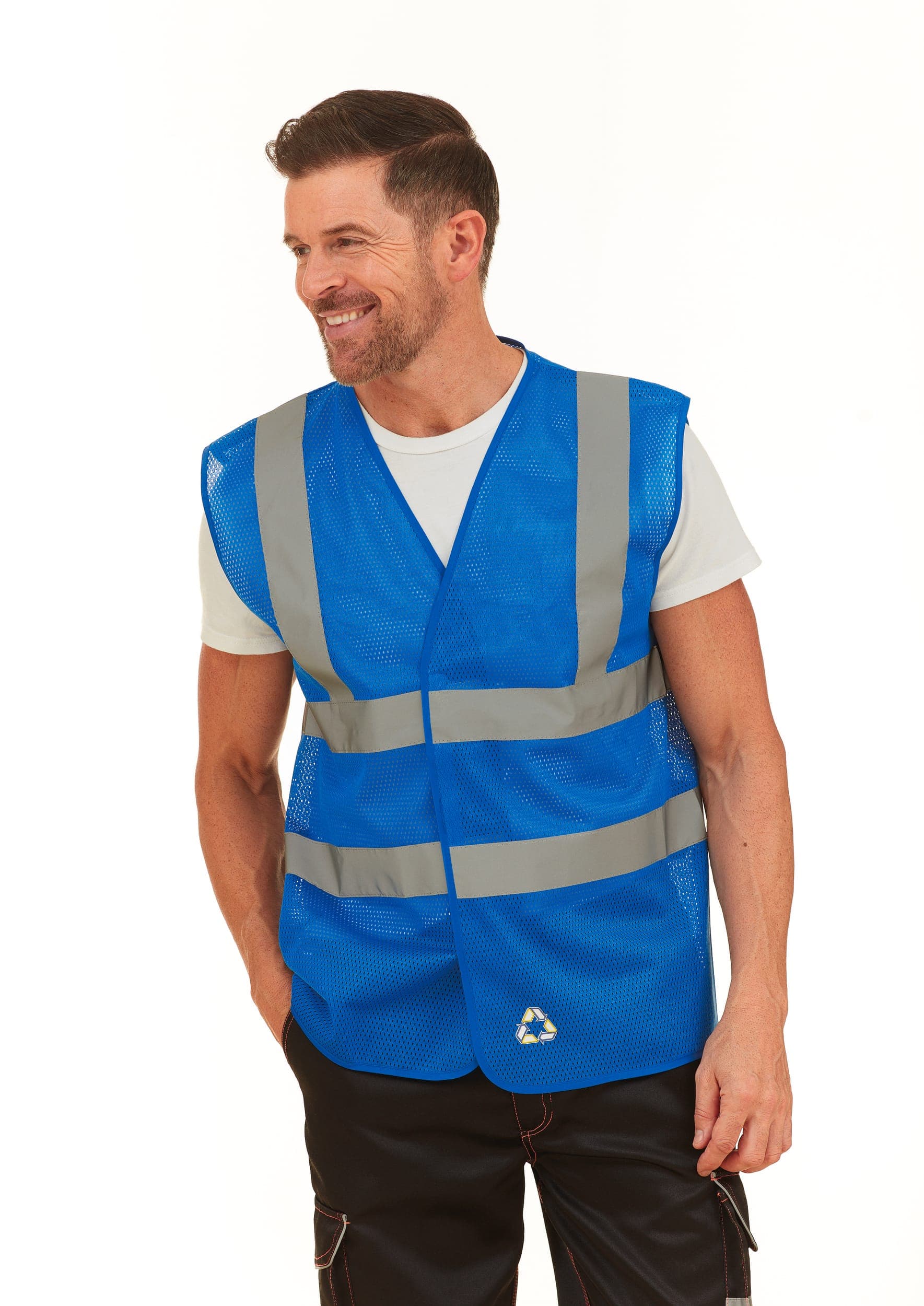 Gilet haute visibilité à maille ajourée en situation