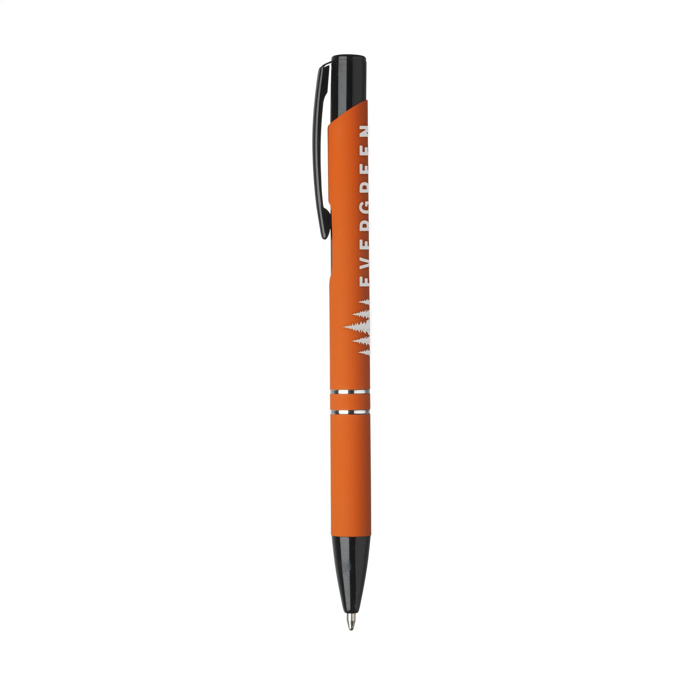 Stylo Ebony caoutchoutée en situation