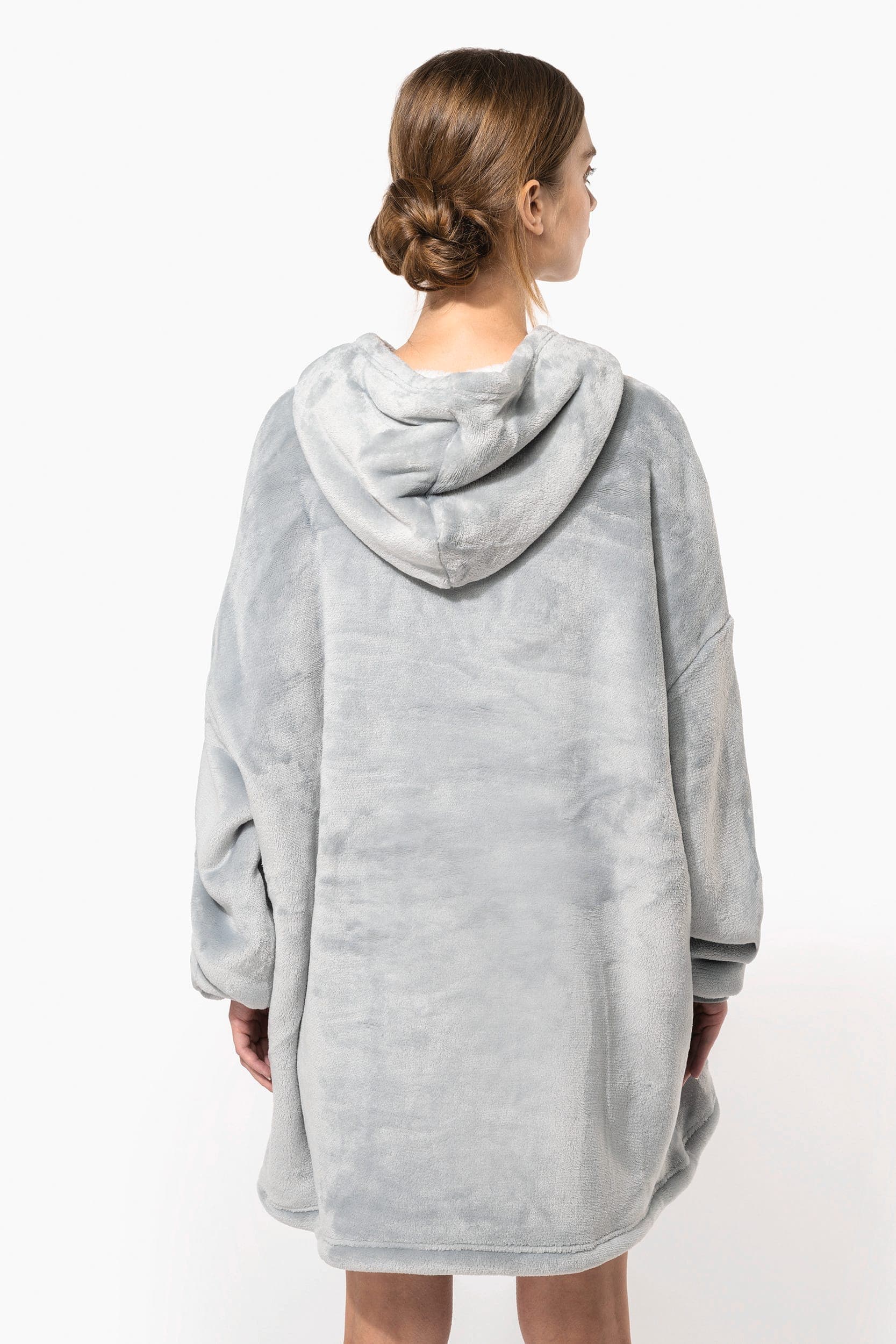 Plaid poncho unisexe en situation