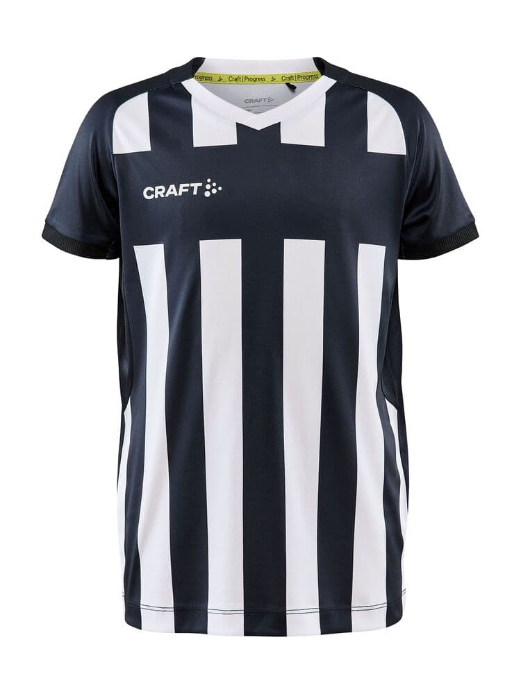 Craft Progress 2.0 stripe jersey jr coloris Noir / Blanc