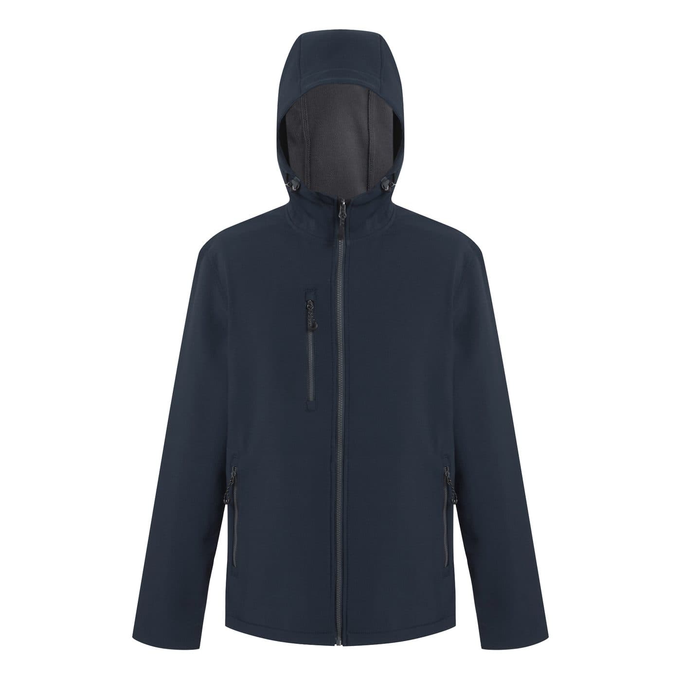 NAVIGATE 2 LAYER HOODED SOFTSHELL JACKET coloris Noir / Gris Seal