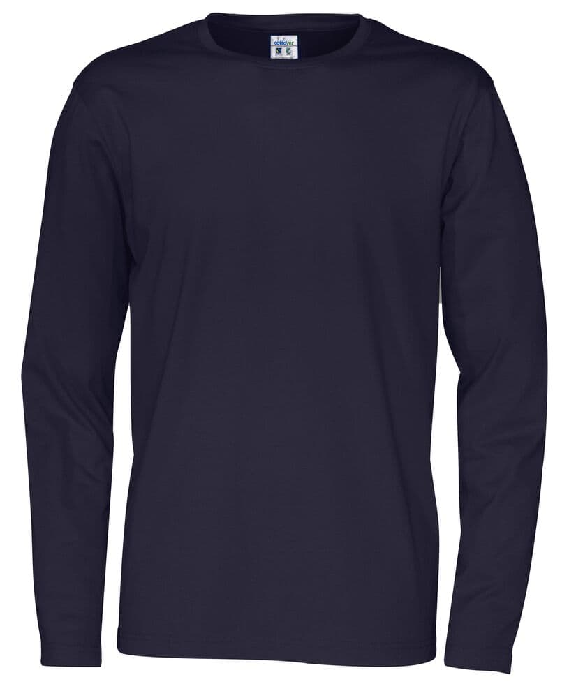 T-SHIRT MANCHES LONGUES HOMME - CERTIFIÉ GOTS coloris Marine