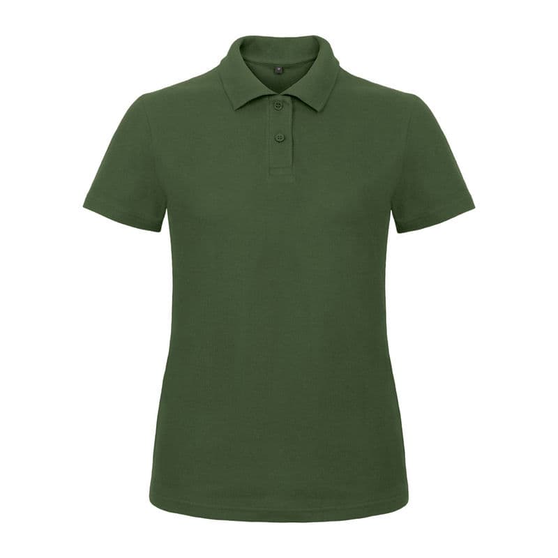ID.001/ POLO SHIRT WOMEN coloris Vert bouteille