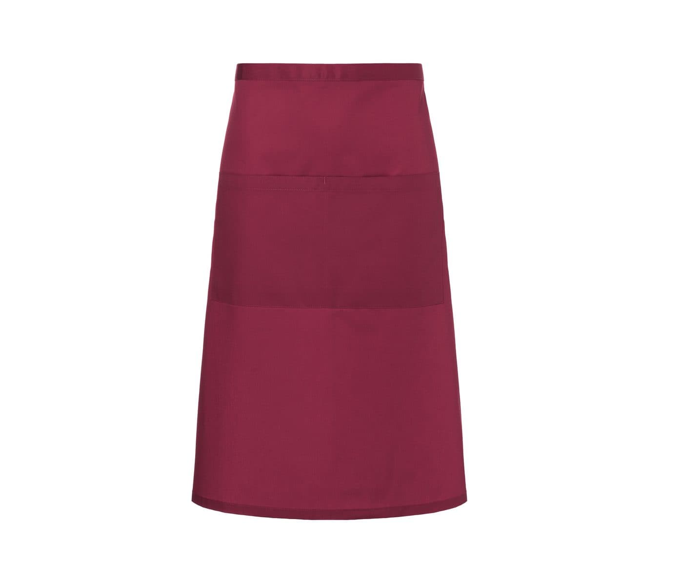 BISTRO APRON BASIC WITH POCKET coloris Bordeaux