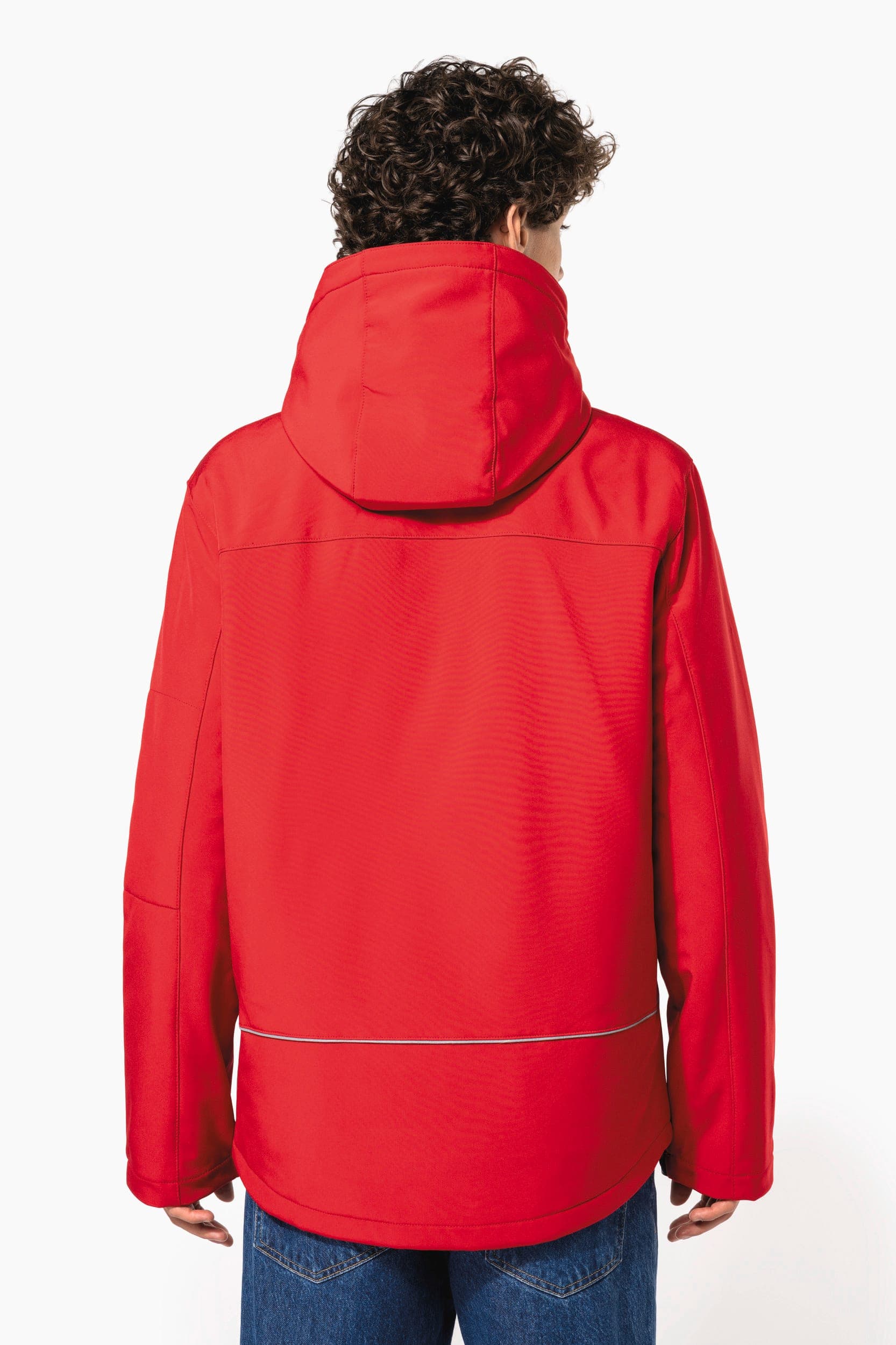 Parka softshell doublée capuche homme en situation