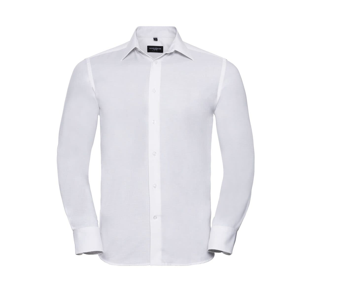 MEN'S LONG SLEEVE TAILORED OXFORD SHIRT coloris Blanc