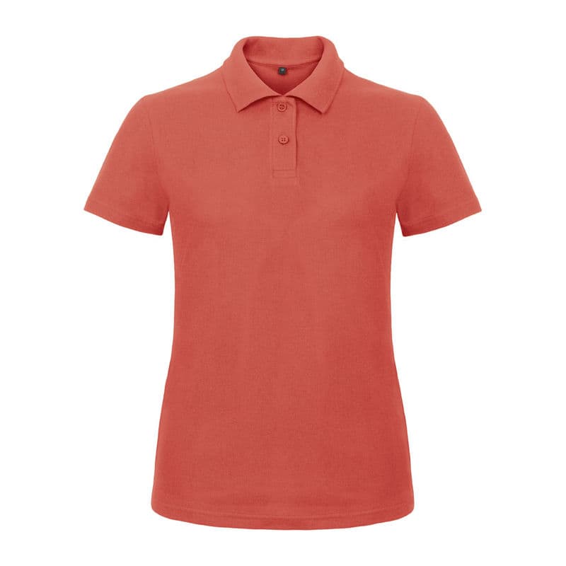ID.001/ POLO SHIRT WOMEN coloris Corail Pixel
